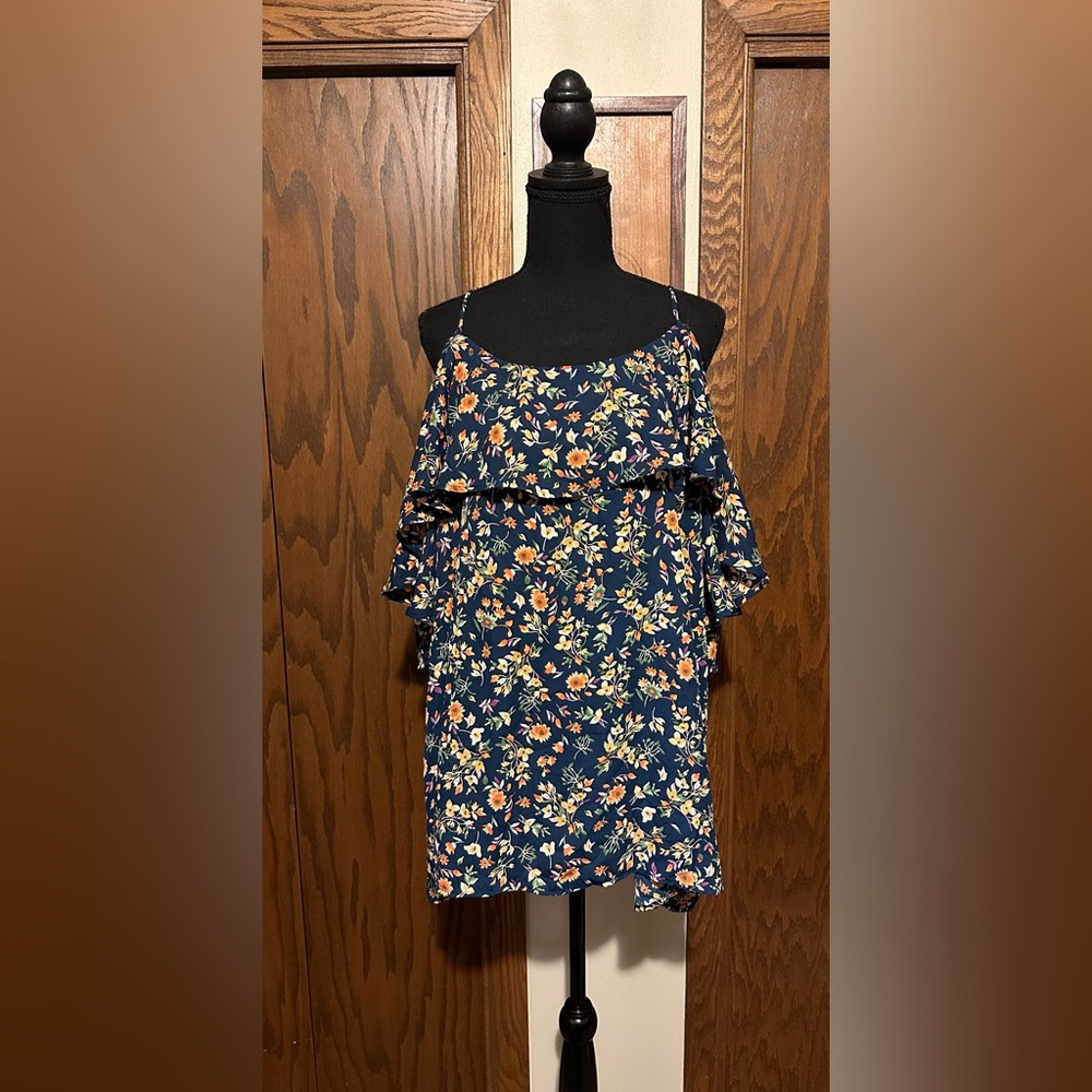 Chic Soul Floral Plus Size Off Shoulder Top